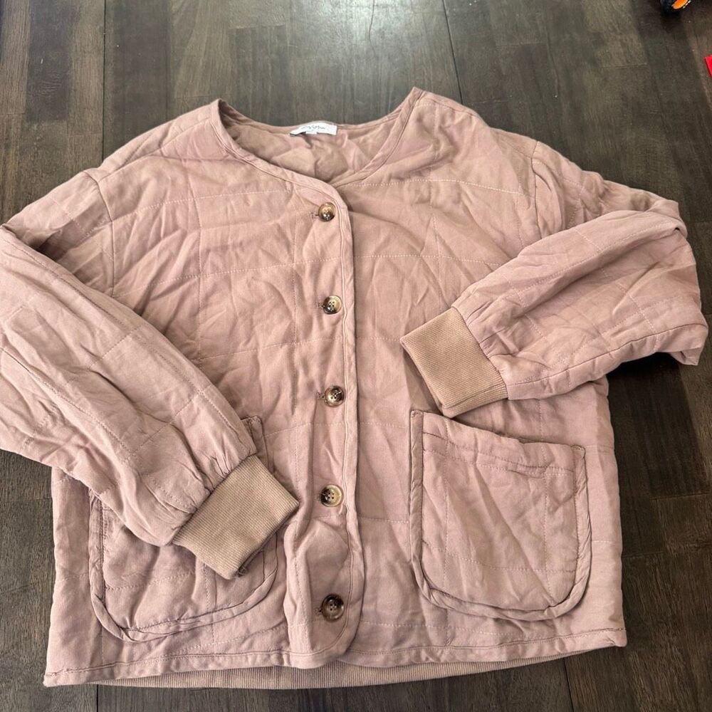 Polygram Brown Quilted Jacket